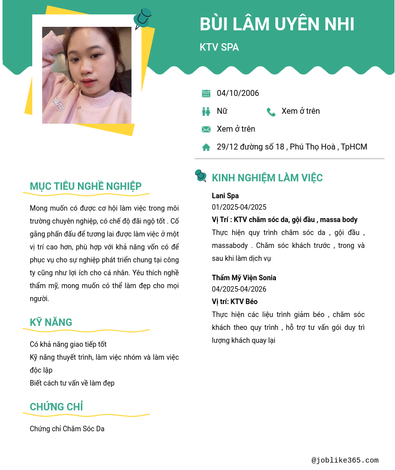 CV ứng viên