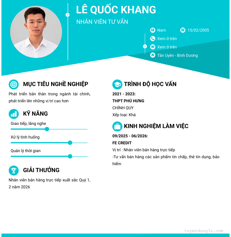 CV ứng viên