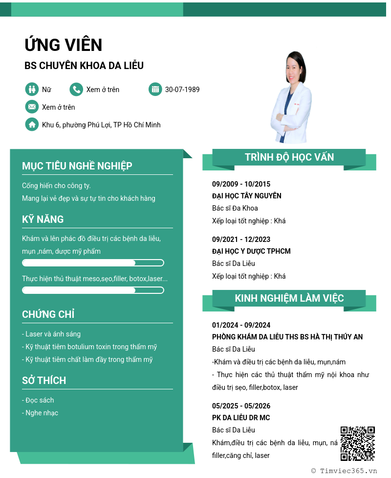 CV ứng viên