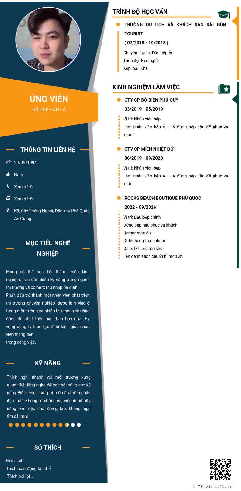 CV ứng viên