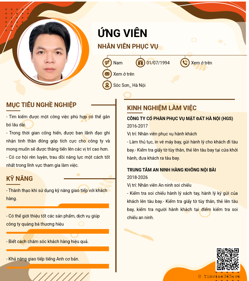 CV ứng viên