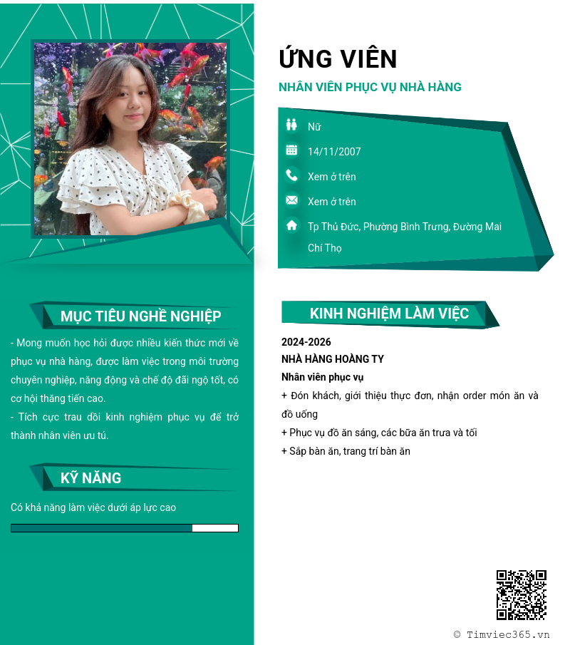 CV ứng viên