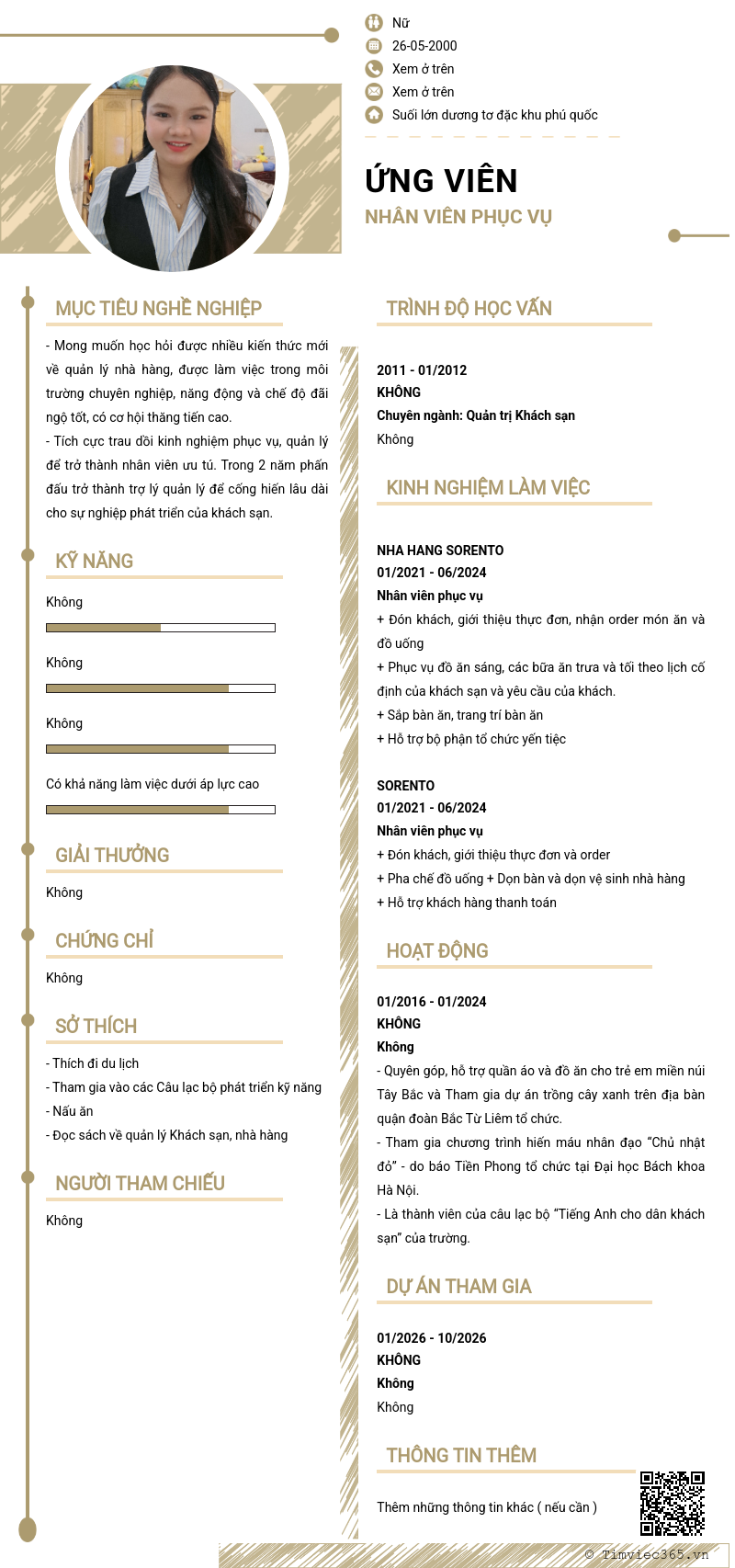 CV ứng viên