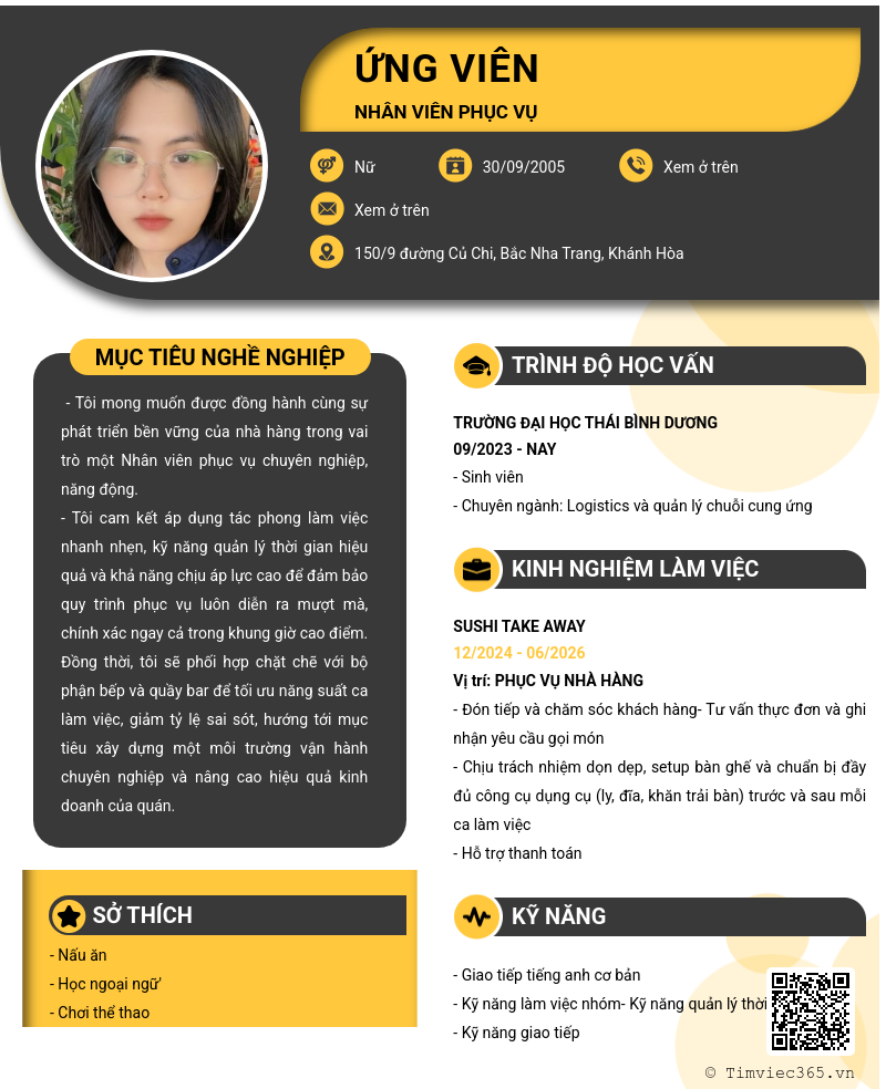 CV ứng viên