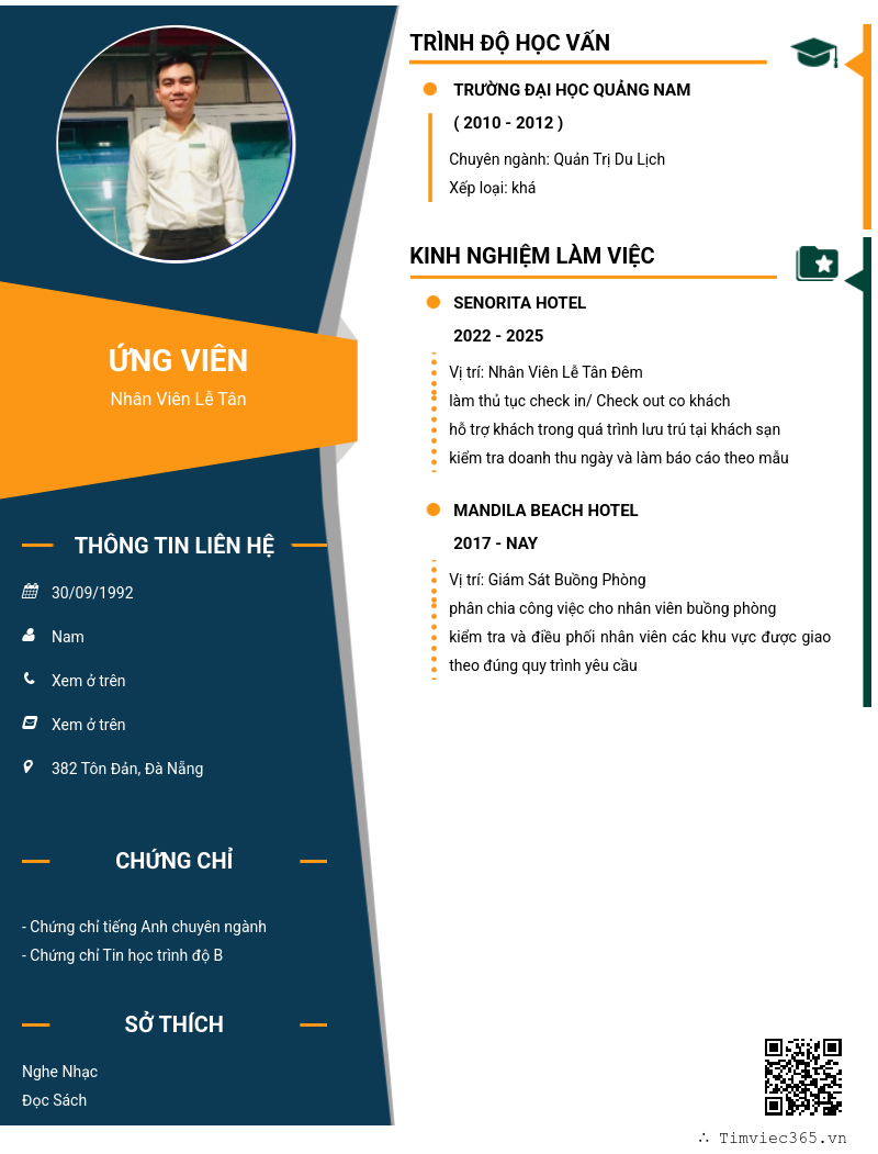 CV ứng viên