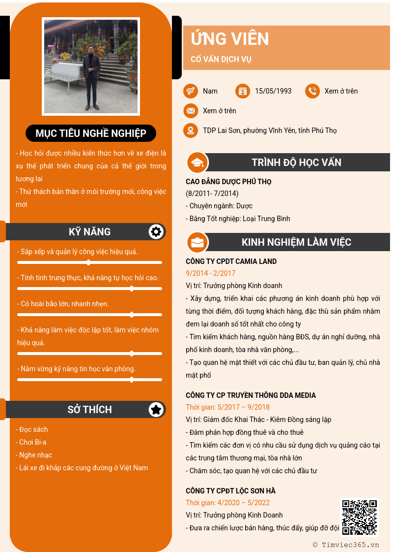 CV ứng viên