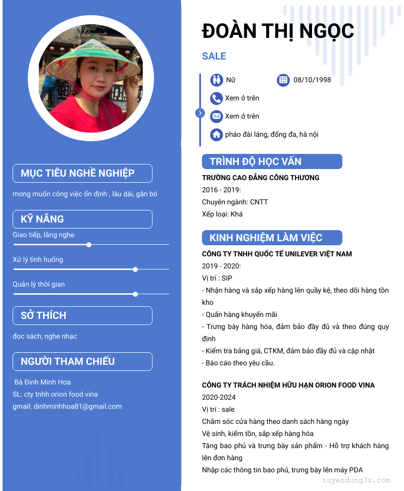 CV ứng viên