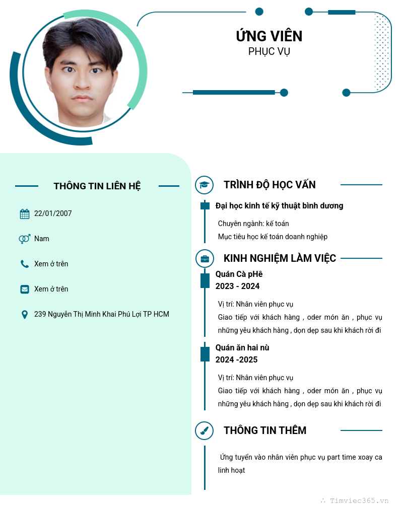 CV ứng viên
