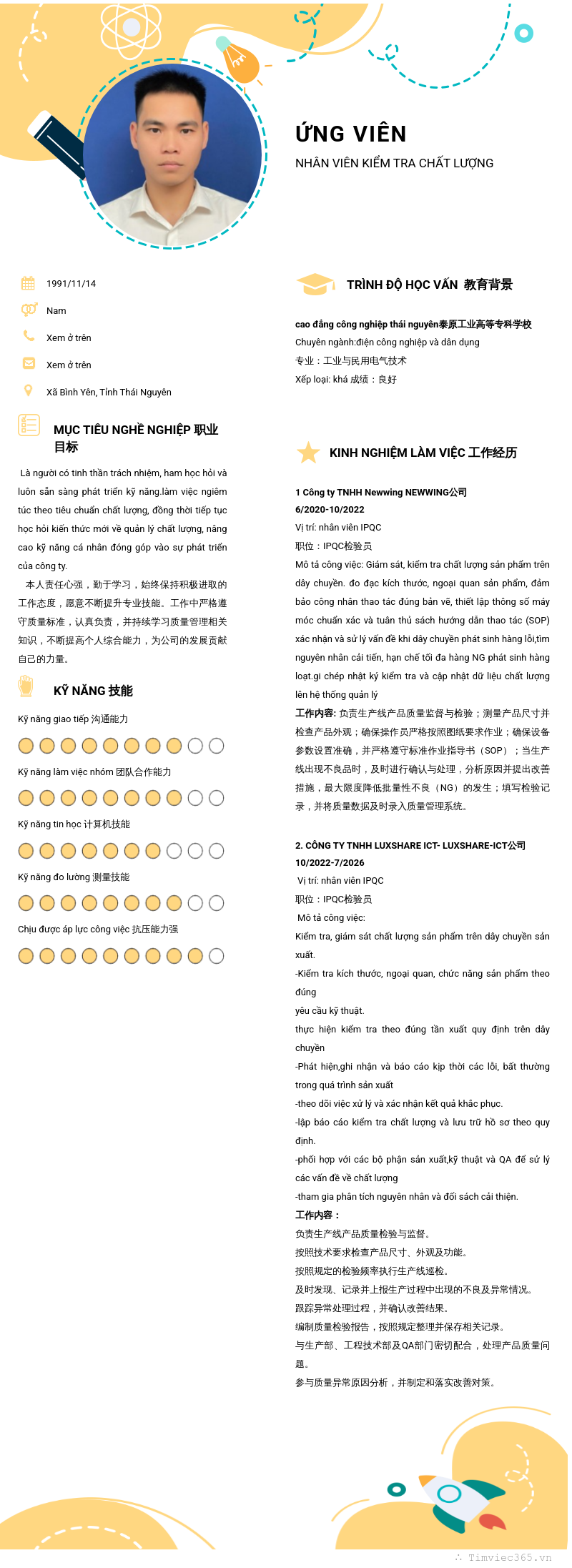 CV ứng viên