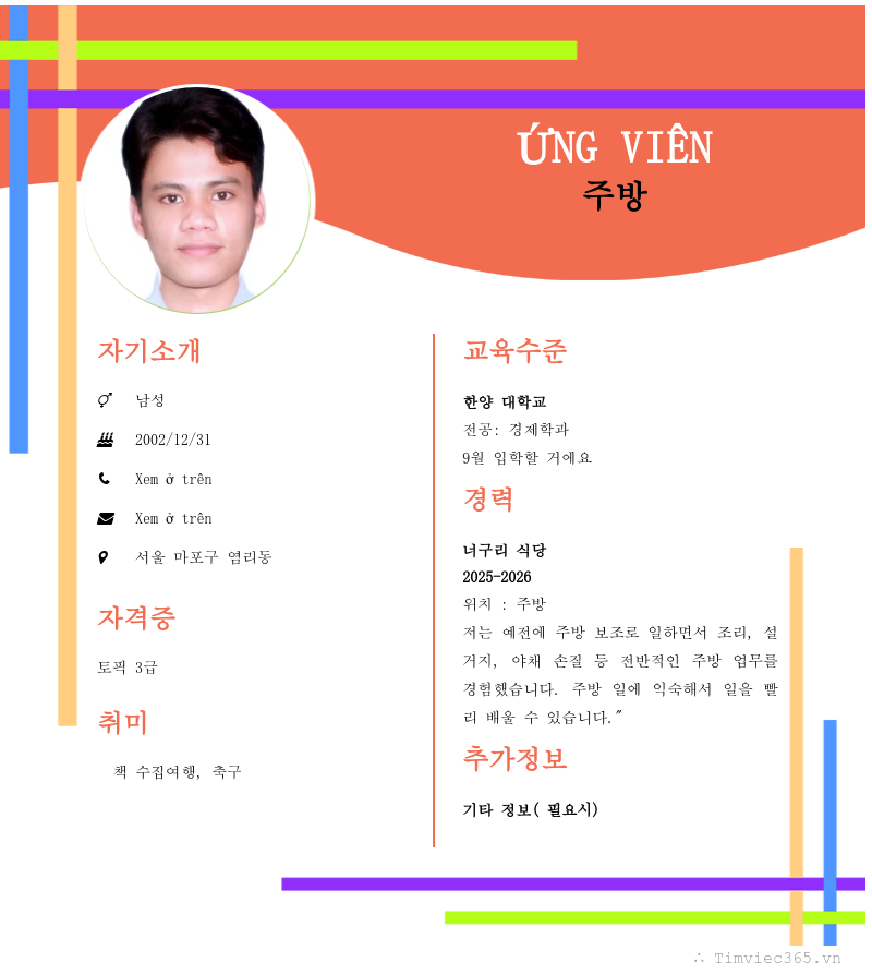 CV ứng viên