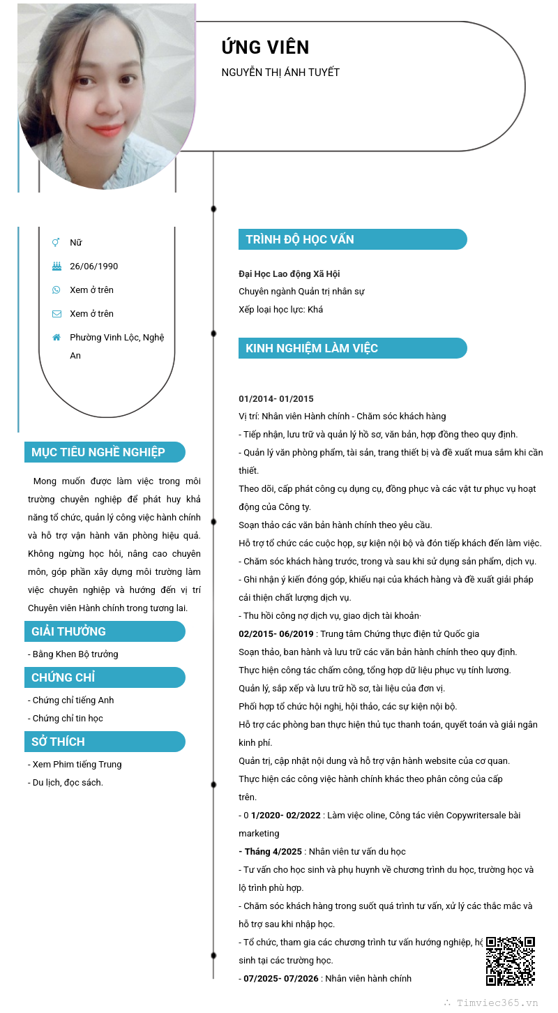 CV ứng viên