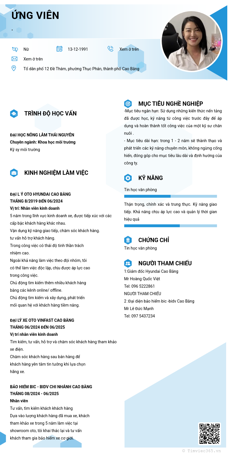 CV ứng viên