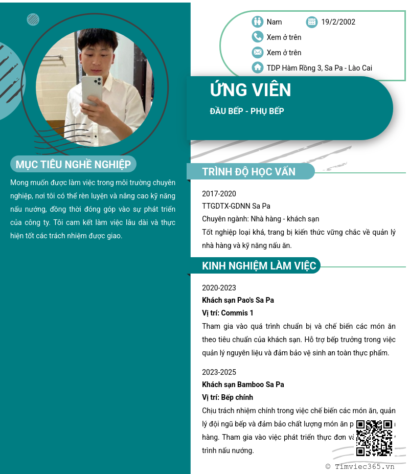 CV ứng viên