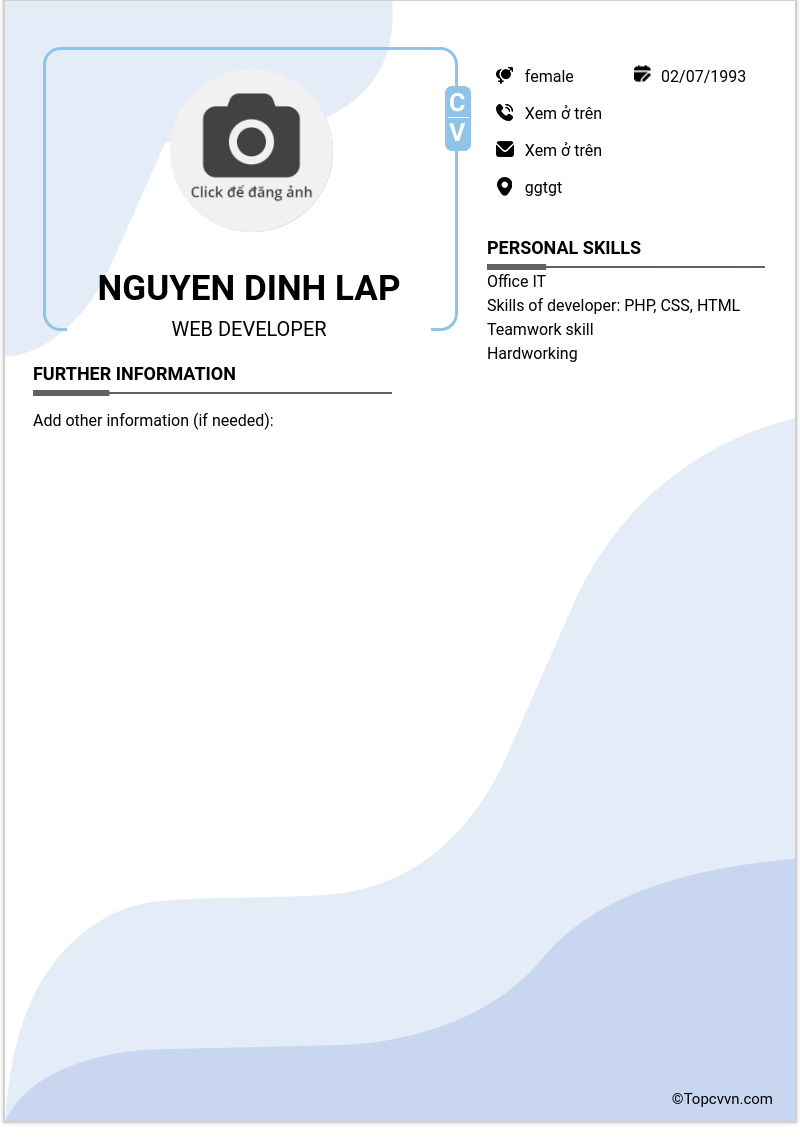 CV ứng viên