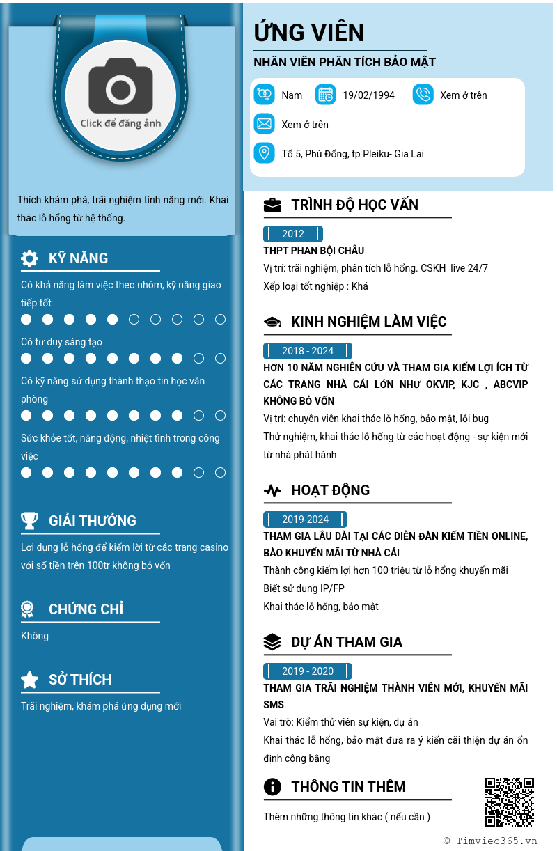 CV ứng viên