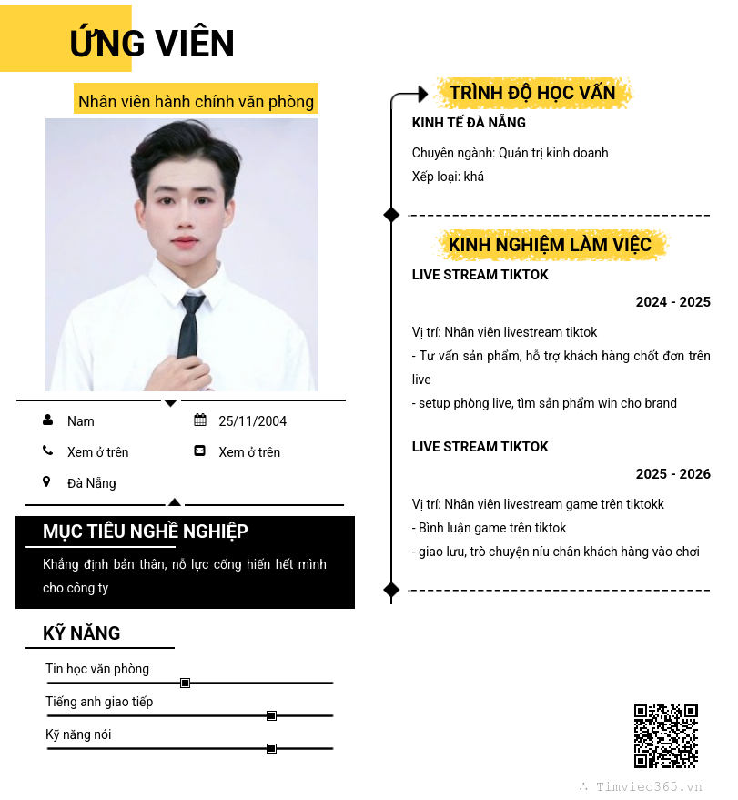 CV ứng viên