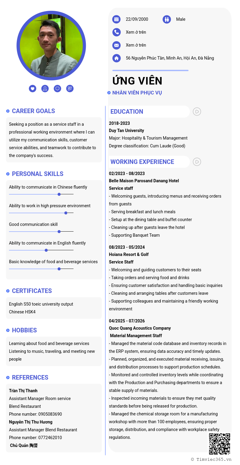CV ứng viên