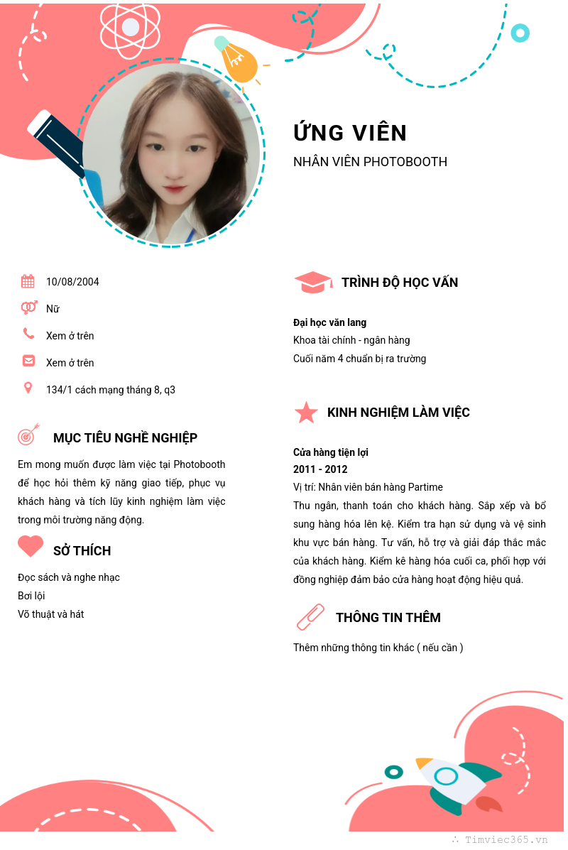CV ứng viên