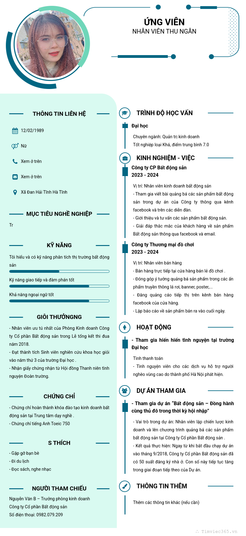 CV ứng viên