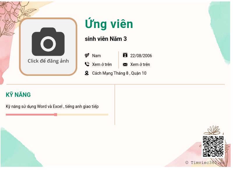 CV ứng viên