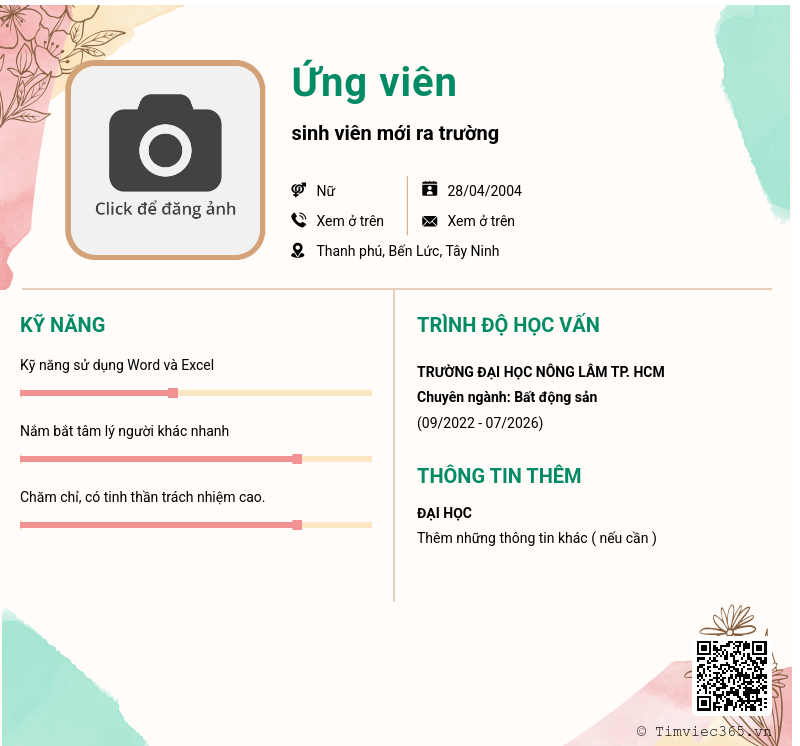 CV ứng viên
