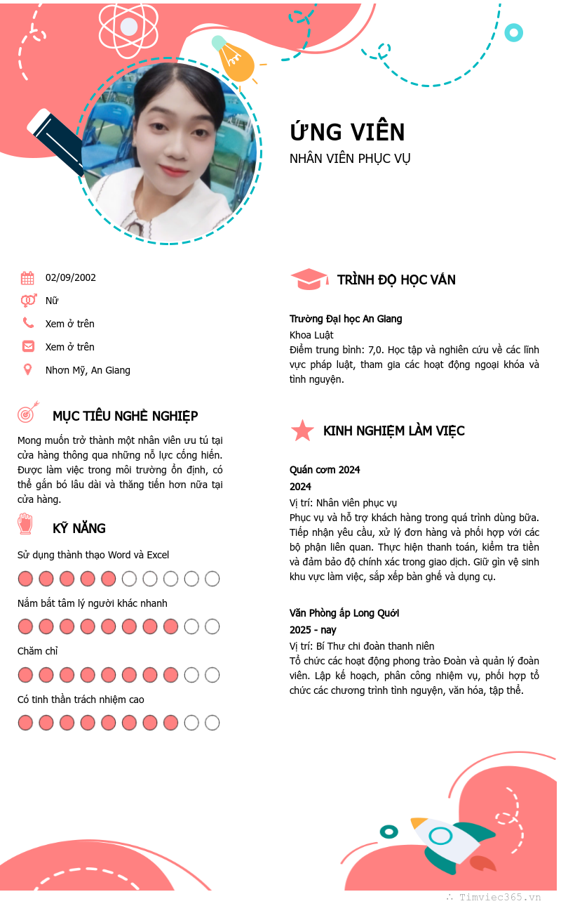 CV ứng viên