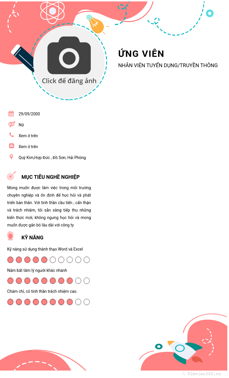 CV ứng viên