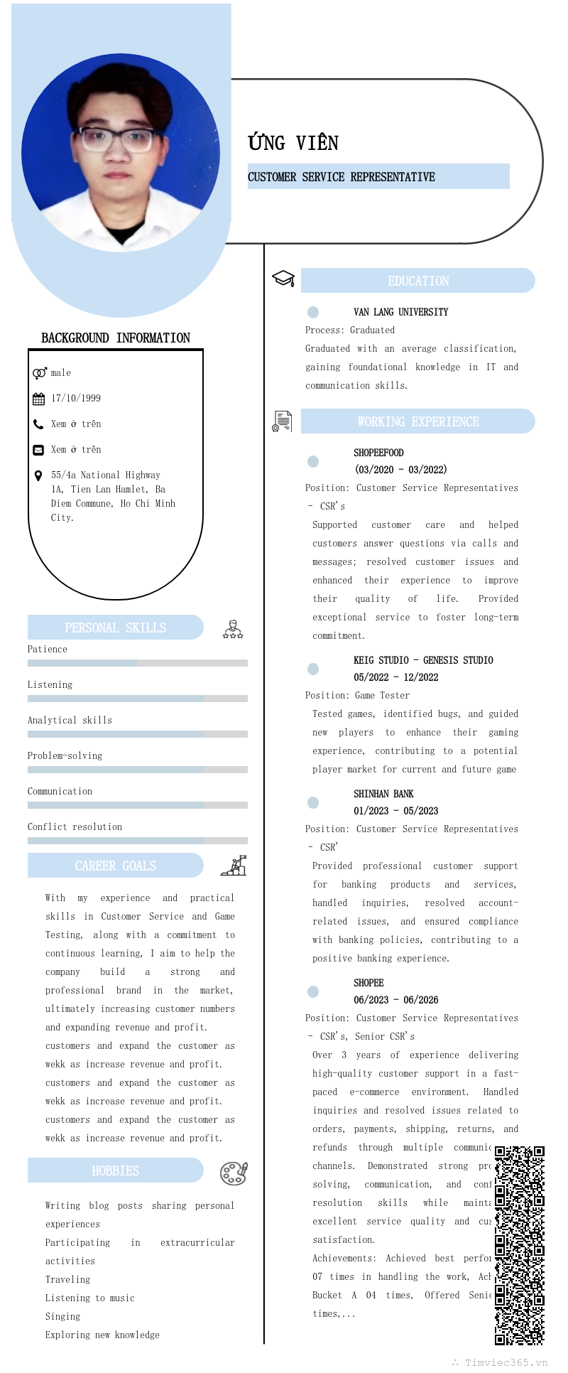 CV ứng viên