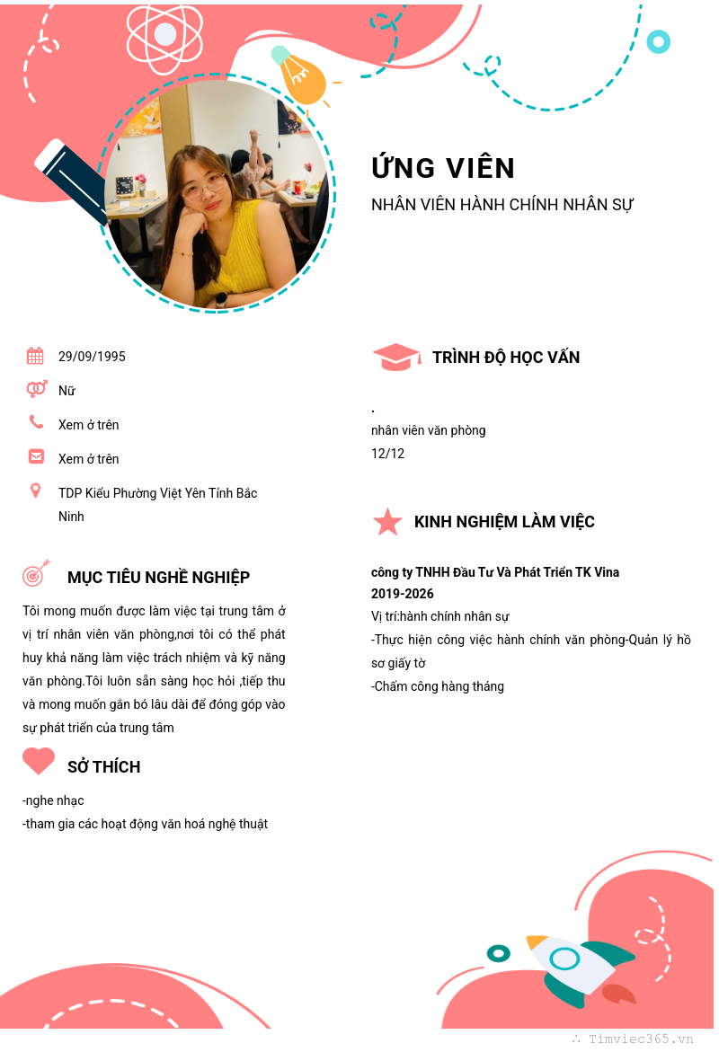 CV ứng viên