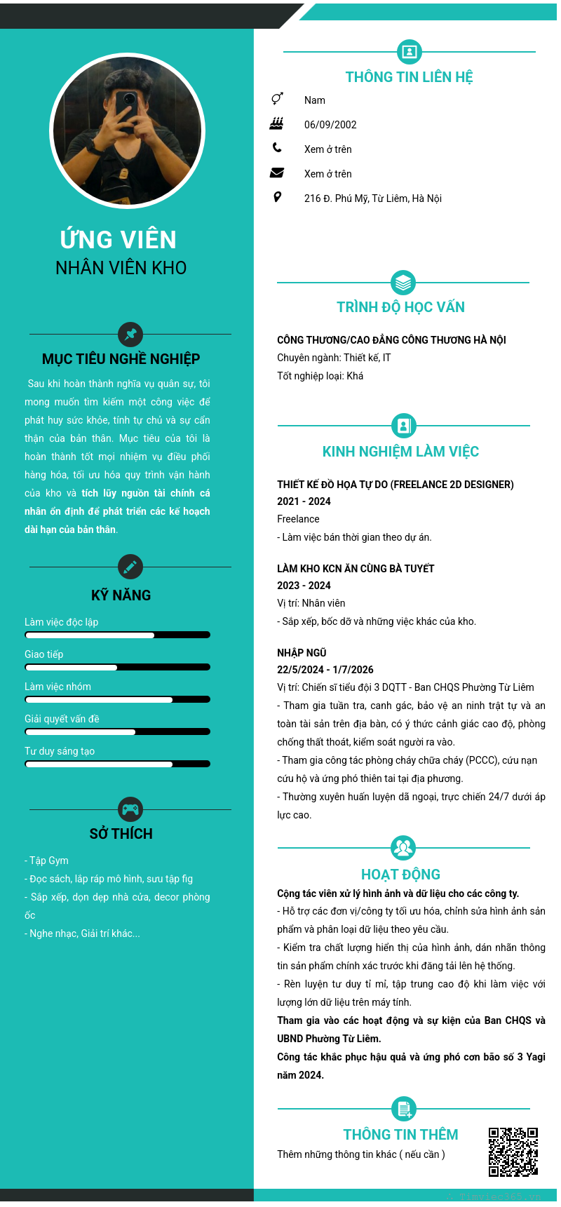CV ứng viên