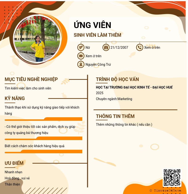 CV ứng viên