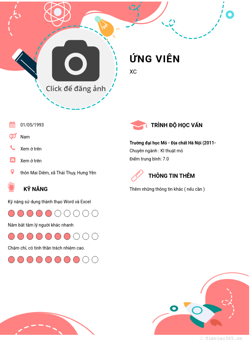 CV ứng viên