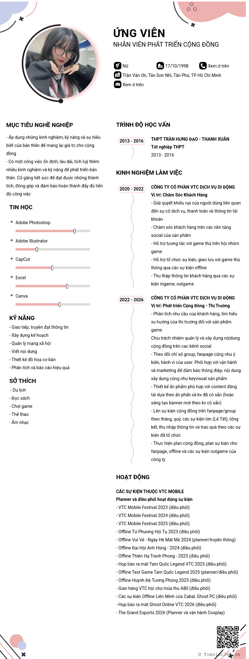 CV ứng viên