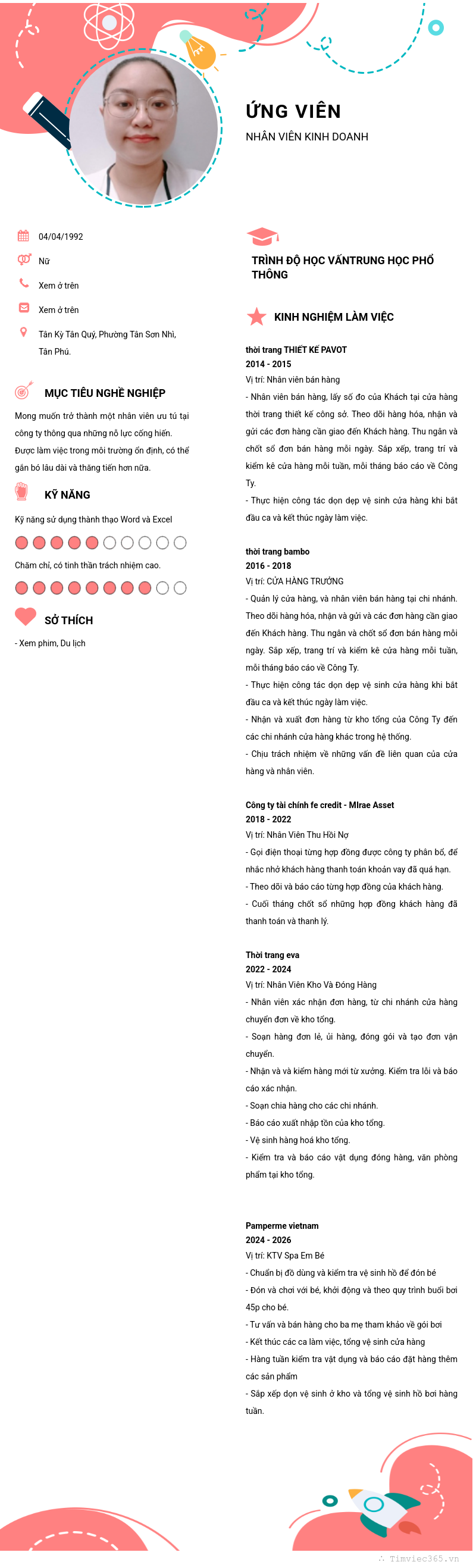 CV ứng viên