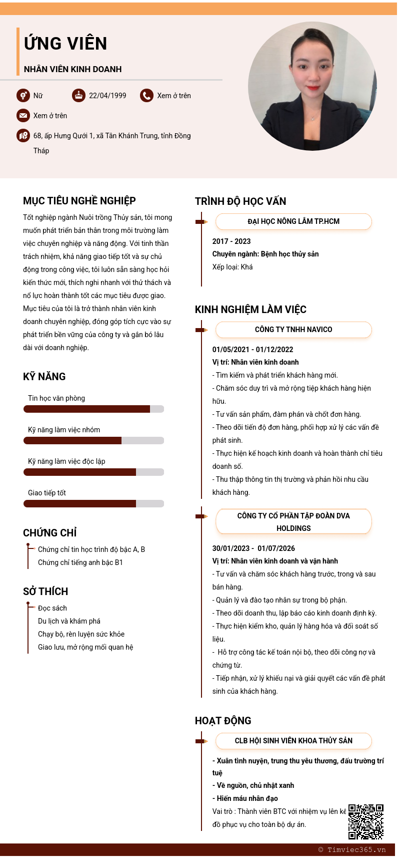 CV ứng viên