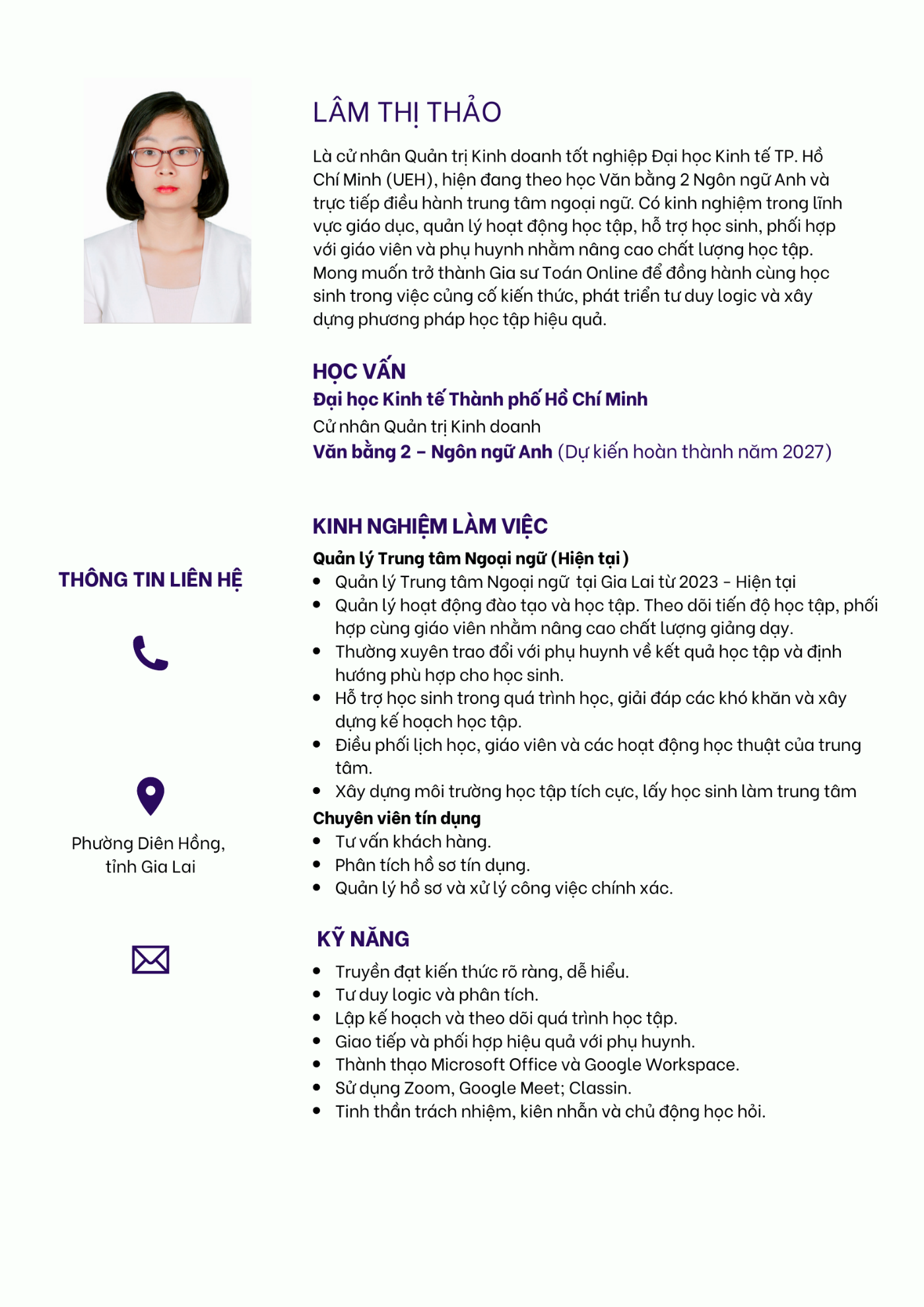 CV ứng viên
