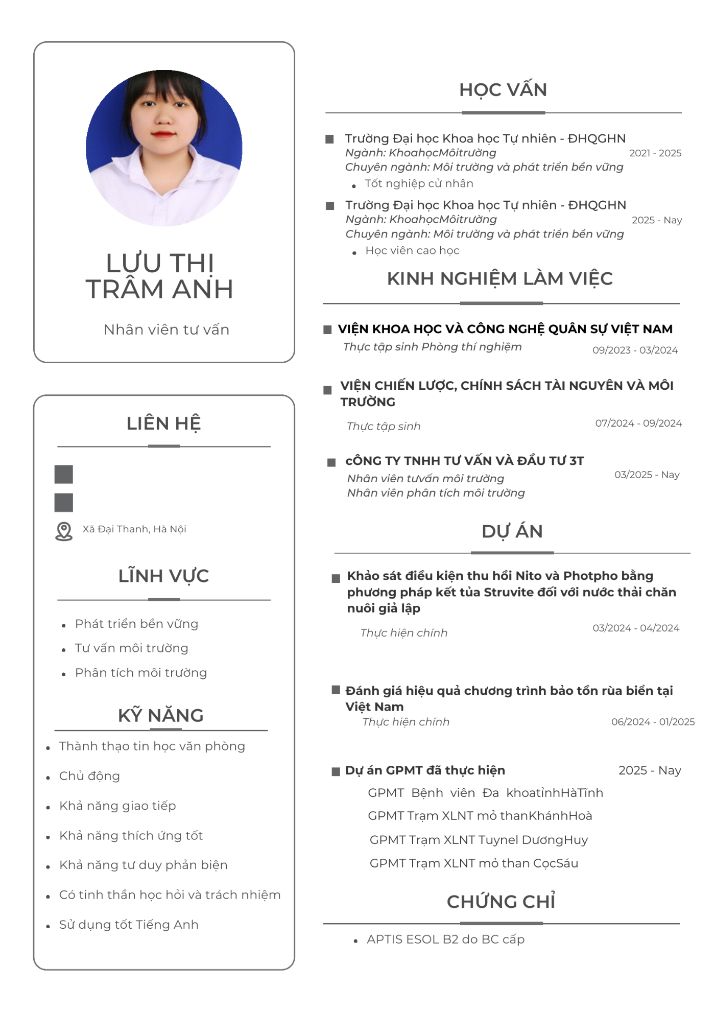 CV ứng viên