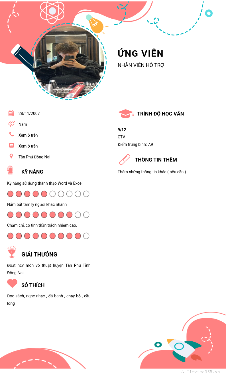 CV ứng viên
