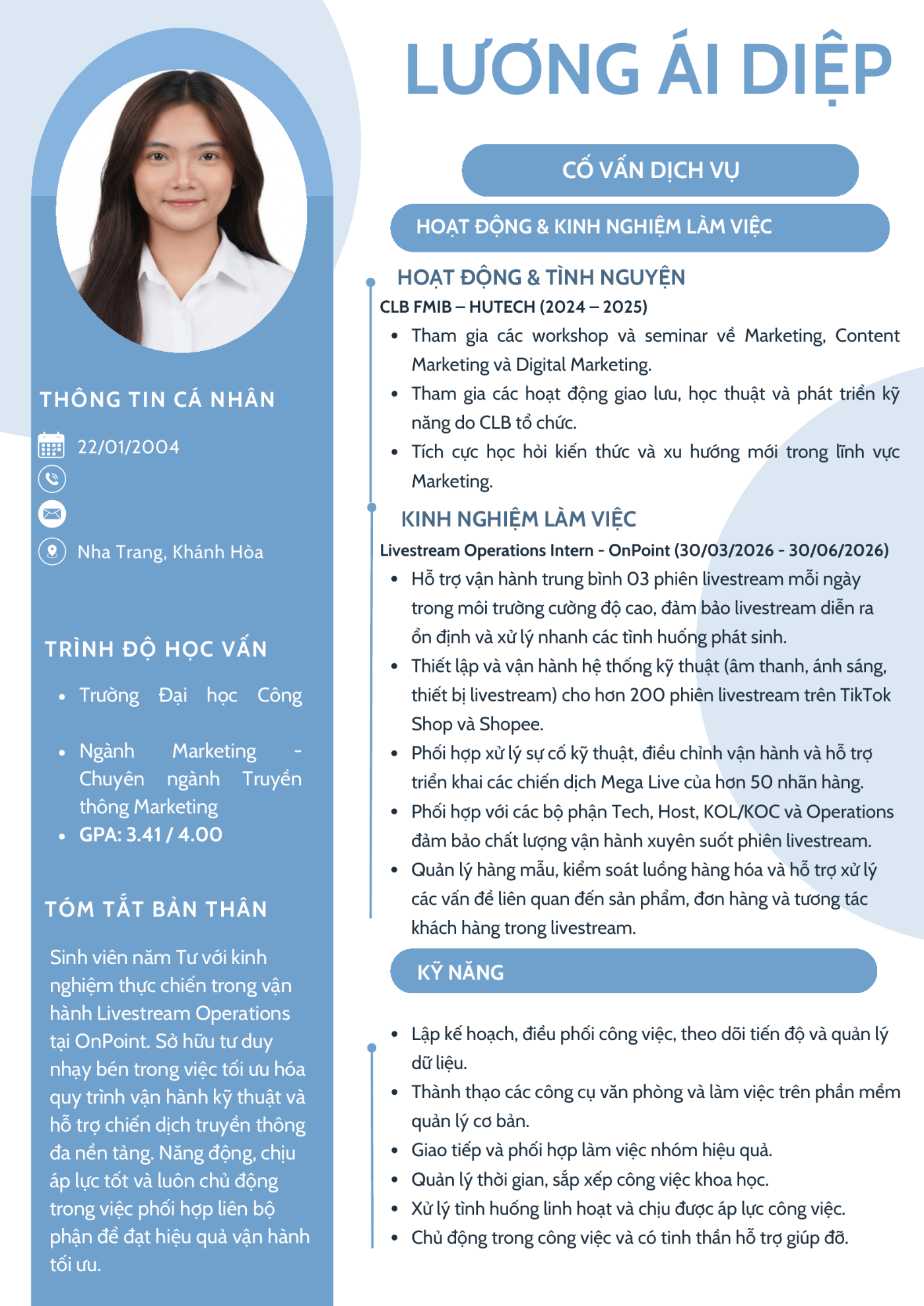 CV ứng viên