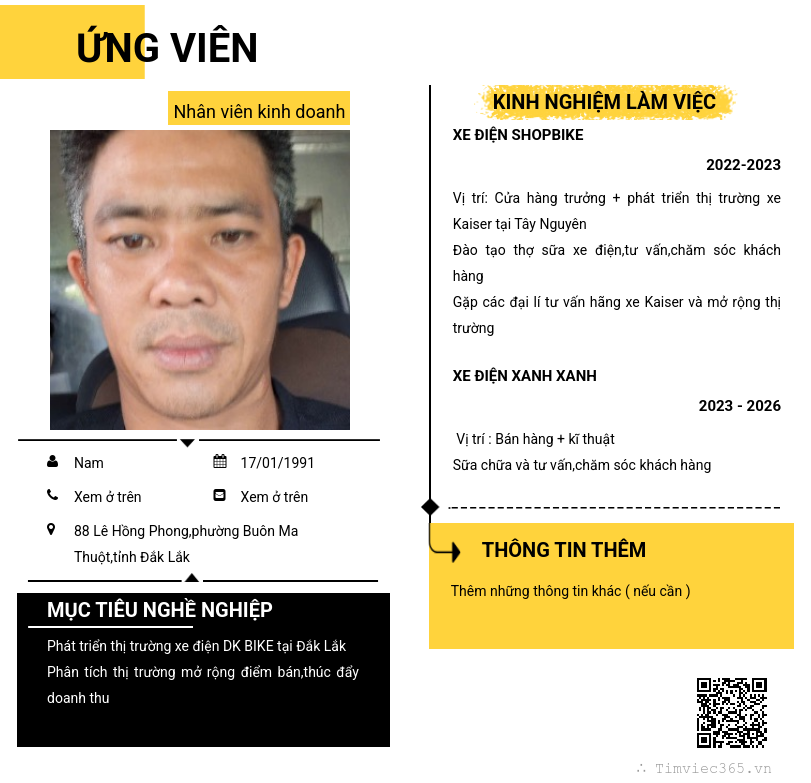 CV ứng viên
