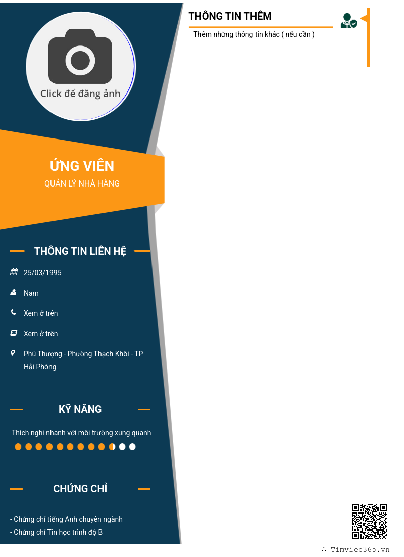 CV ứng viên