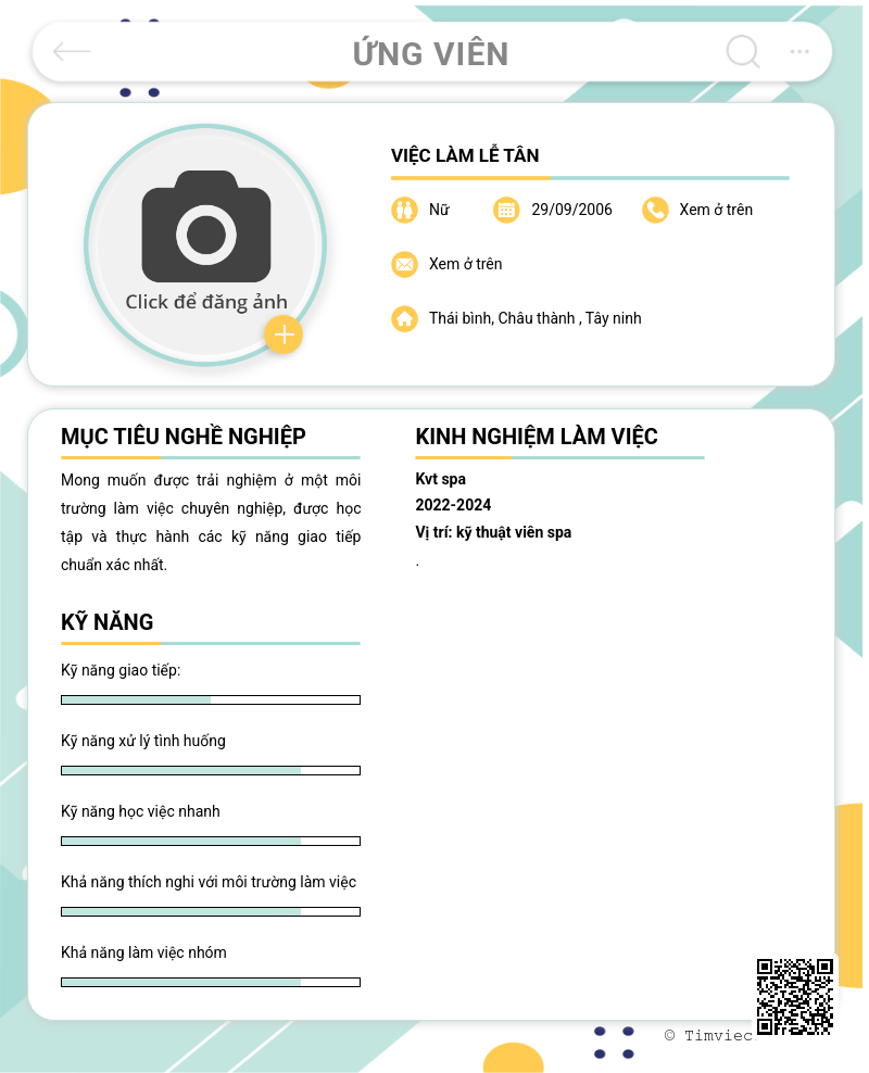 CV ứng viên