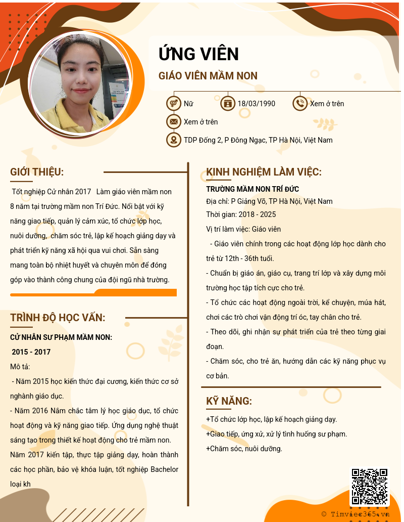 CV ứng viên