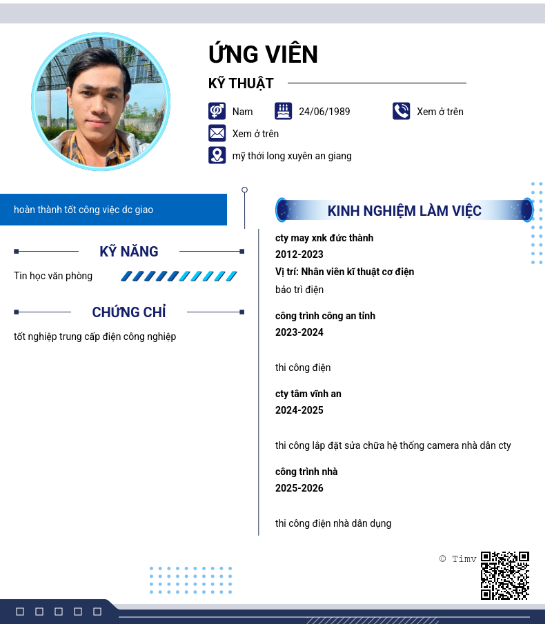 CV ứng viên