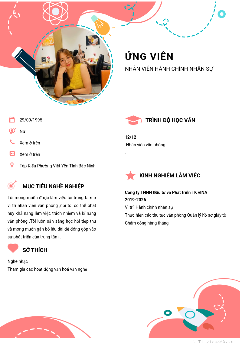 CV ứng viên
