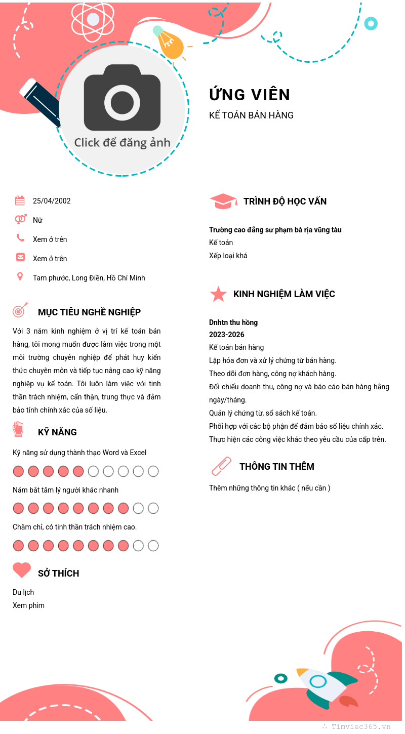 CV ứng viên