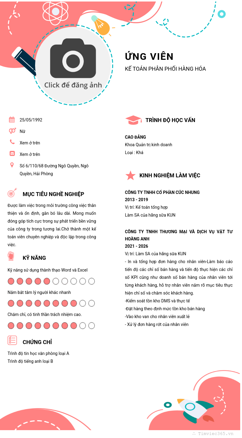 CV ứng viên