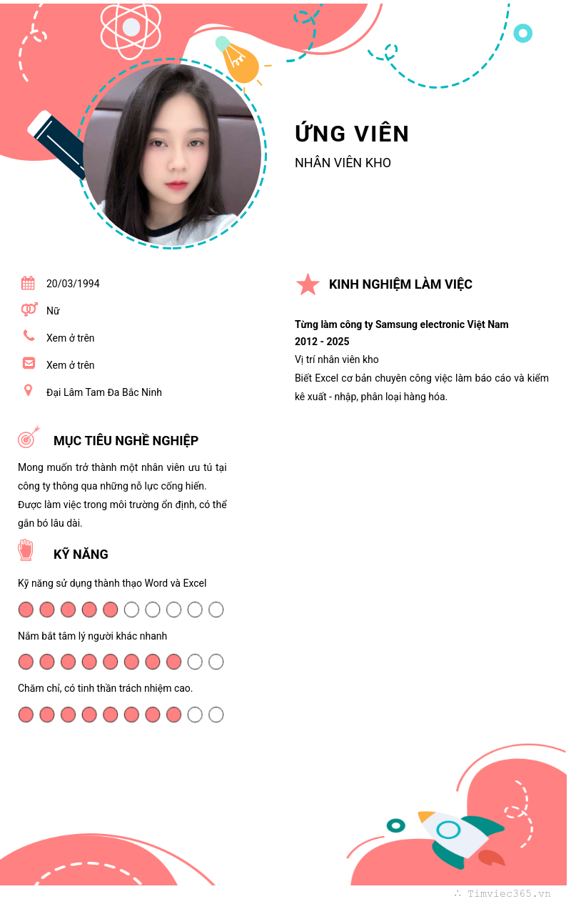 CV ứng viên