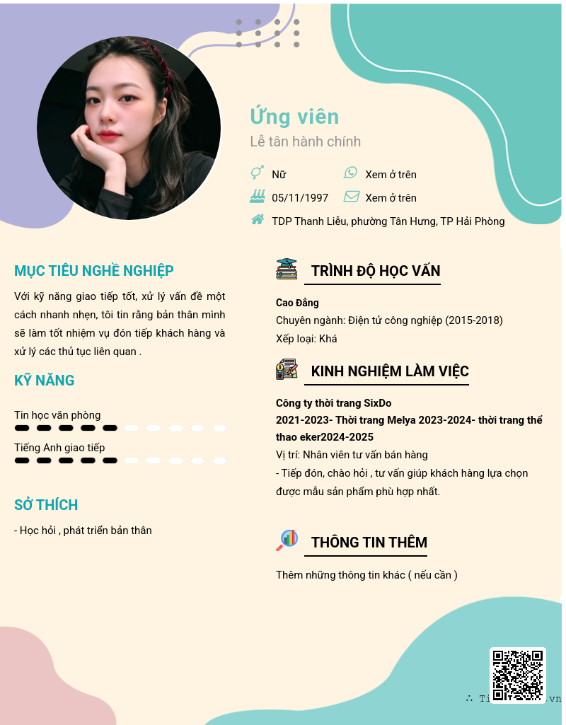 CV ứng viên