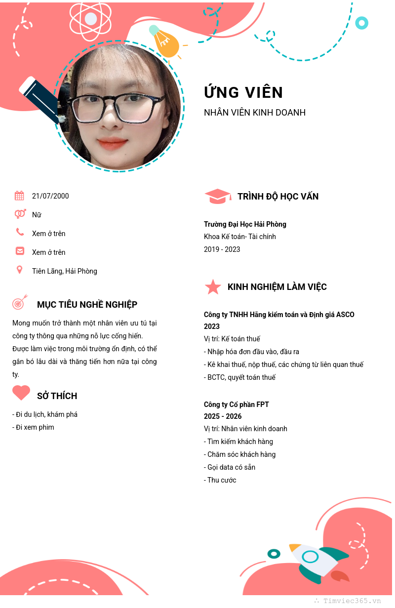 CV ứng viên